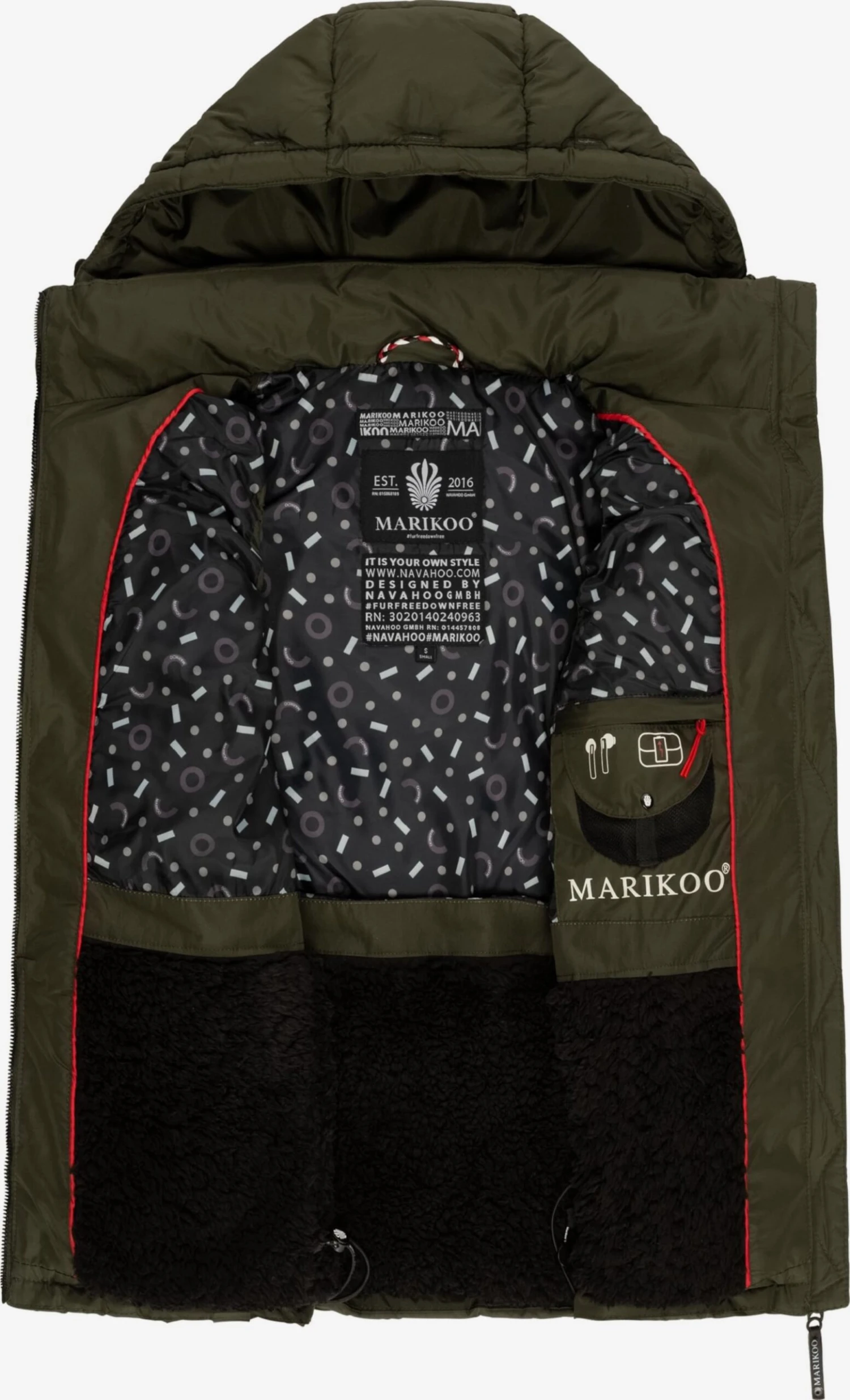 Marikoo Vestes Sans Manches Gilet Eisflöckchen Femme Olive 5 Marikoo Vestes Sans Manches Gilet Eisflöckchen Femme Olive – Image 5