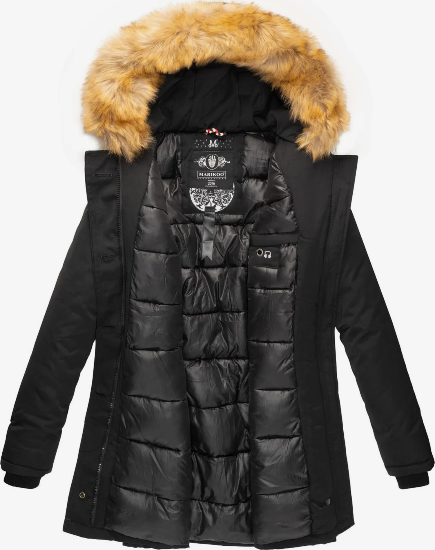 Marikoo Parkas Parka D’hiver Karmaa Femme Noir 4 Marikoo Parkas Parka D’hiver Karmaa Femme Noir – Image 4