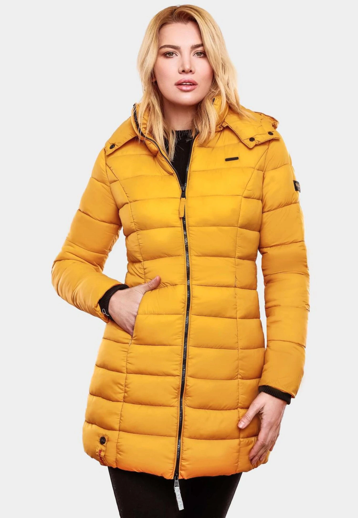 Marikoo Manteaux Courts Manteau D’hiver Abendsternchen Femme Jaune Dor 4 Marikoo Manteaux Courts Manteau D’hiver Abendsternchen Femme Jaune Dor – Image 4
