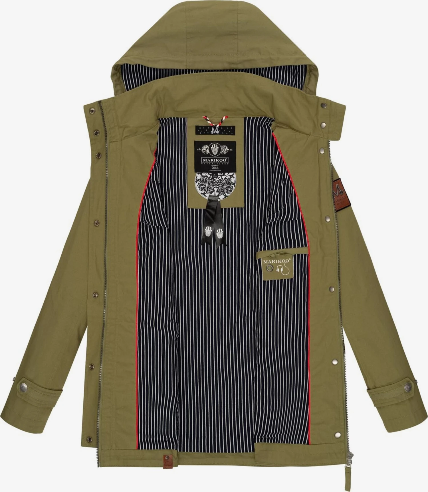 Marikoo Parkas Parka Mi-saison Nyokoo Femme Olive 5 Marikoo Parkas Parka Mi-saison Nyokoo Femme Olive – Image 5