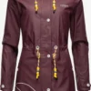 Marikoo Manteaux De Pluie Manteau Fonctionnel Femme Bordeaux