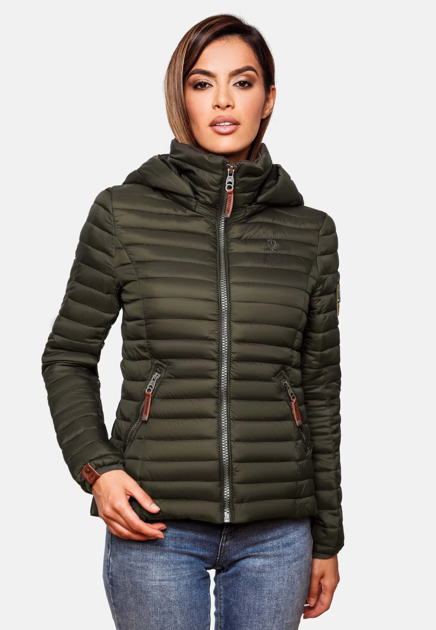 Marikoo Vestes De Mi-saison Veste Mi-saison Löwenbaby Femme Olive 5 Marikoo Vestes De Mi-saison Veste Mi-saison Löwenbaby Femme Olive – Image 5