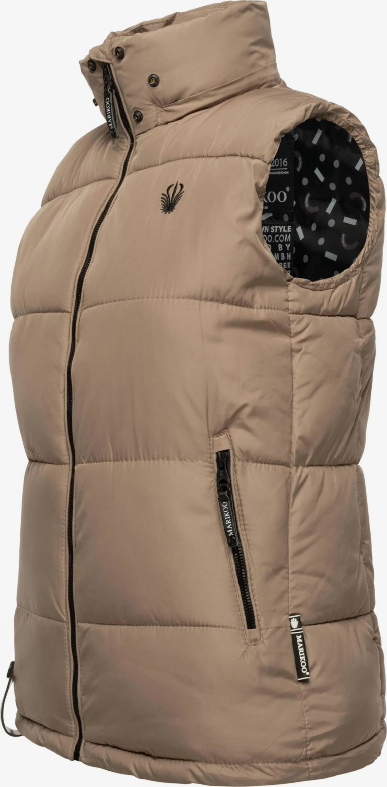 Marikoo Vestes Sans Manches Gilet Eisflöckchen Femme Marron 2 Marikoo Vestes Sans Manches Gilet Eisflöckchen Femme Marron – Image 2