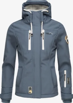 Marikoo Vestes De Mi-saison Veste Mi-saison Kleinezicke Femme Bleu-gris