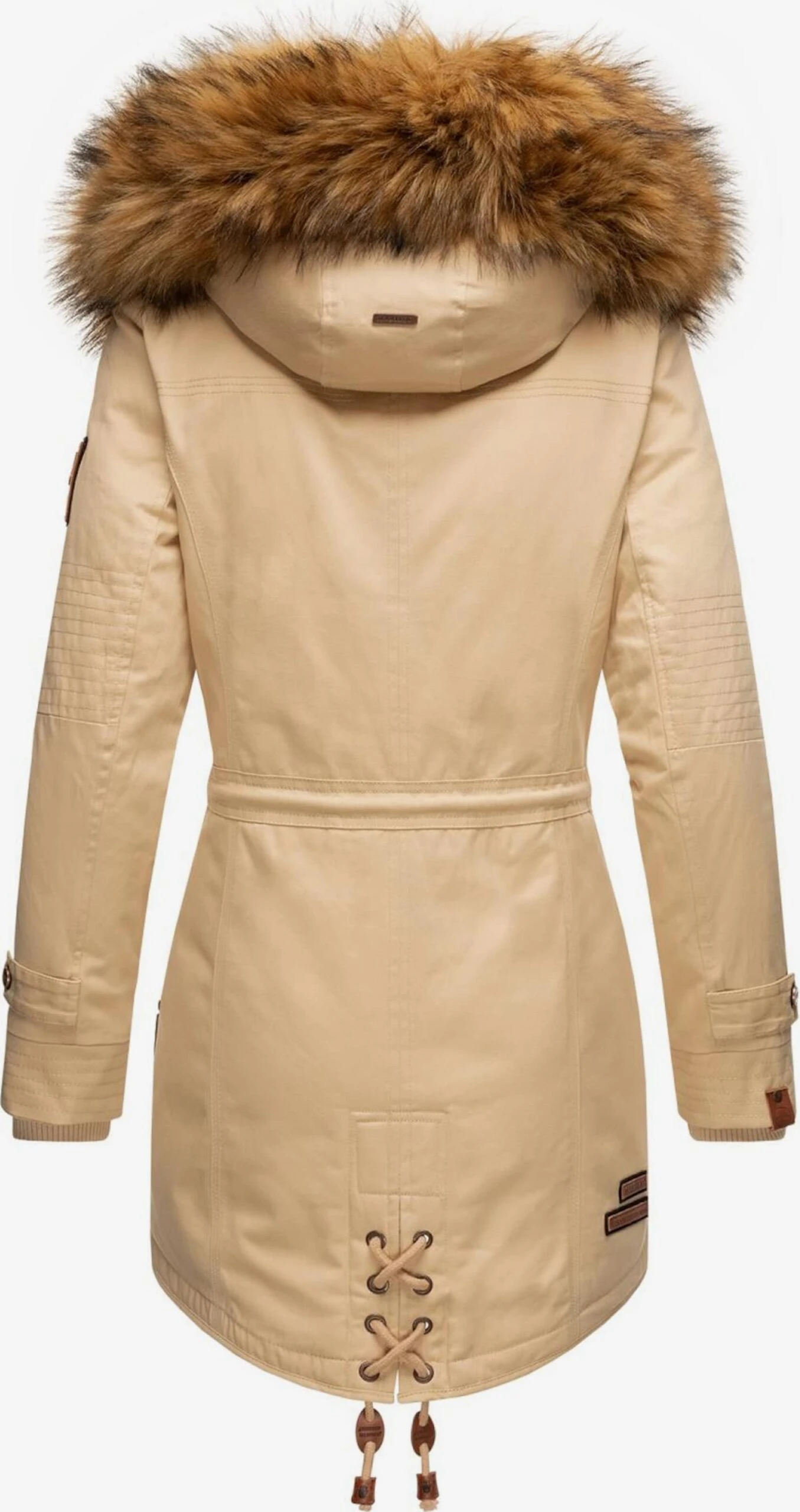 Marikoo Parkas Parka D’hiver La Viva Femme Beige 2 Marikoo Parkas Parka D’hiver La Viva Femme Beige – Image 2
