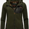 Marikoo Vestes Dextérieur Veste En Polaire Mount Iwaki Femme Vert Foncé