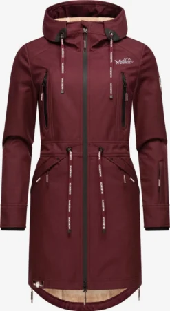 Marikoo Parkas Parka Mi-saison Femme Bordeaux