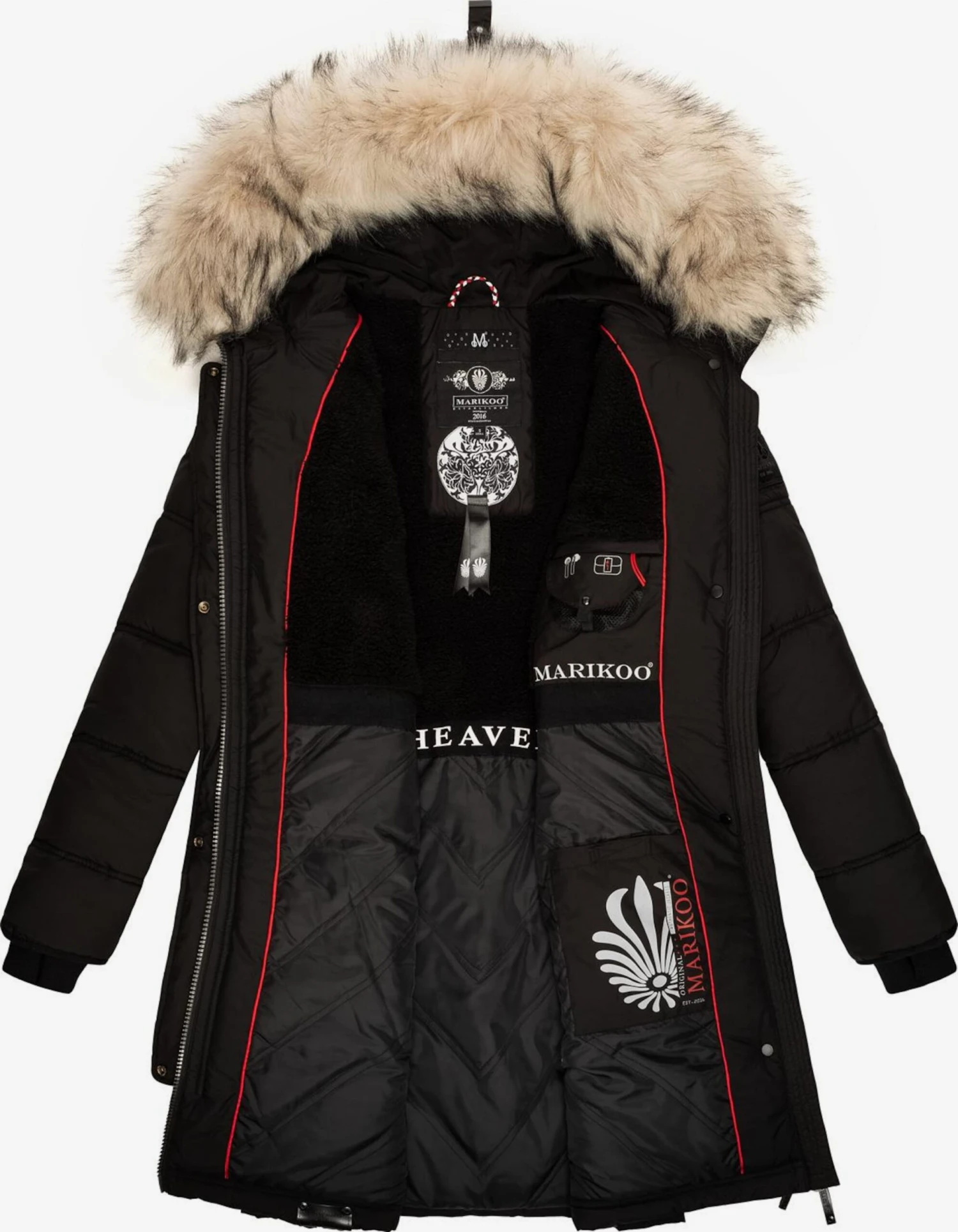 Marikoo Manteaux Dhiver Manteau D’hiver Chaskaa Femme Noir 5 Marikoo Manteaux Dhiver Manteau D’hiver Chaskaa Femme Noir – Image 5