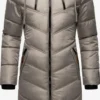 Marikoo Manteaux Dhiver Manteau D’hiver Armasa Femme Gris