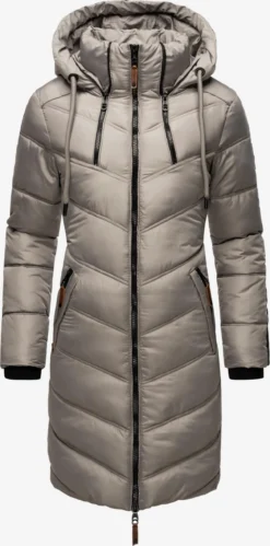 Marikoo Manteaux Dhiver Manteau D’hiver Armasa Femme Gris