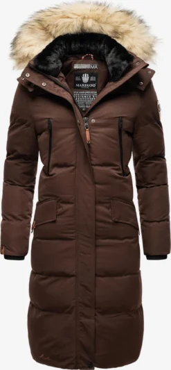 Marikoo Manteaux Dhiver Manteau D’hiver Schneesternchen Femme Marron