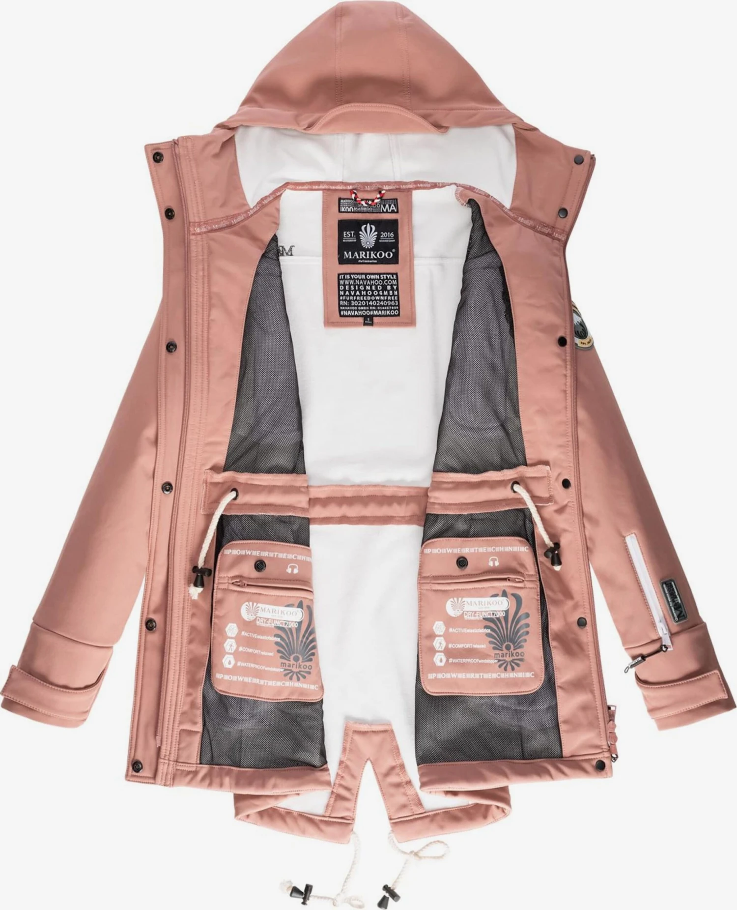 Marikoo Manteaux De Pluie Manteau Fonctionnel Zimtzicke Femme Rose Ancienne 4 Marikoo Manteaux De Pluie Manteau Fonctionnel Zimtzicke Femme Rose Ancienne – Image 4