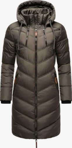 Marikoo Manteaux Dhiver Manteau D’hiver Armasa Femme Anthracite