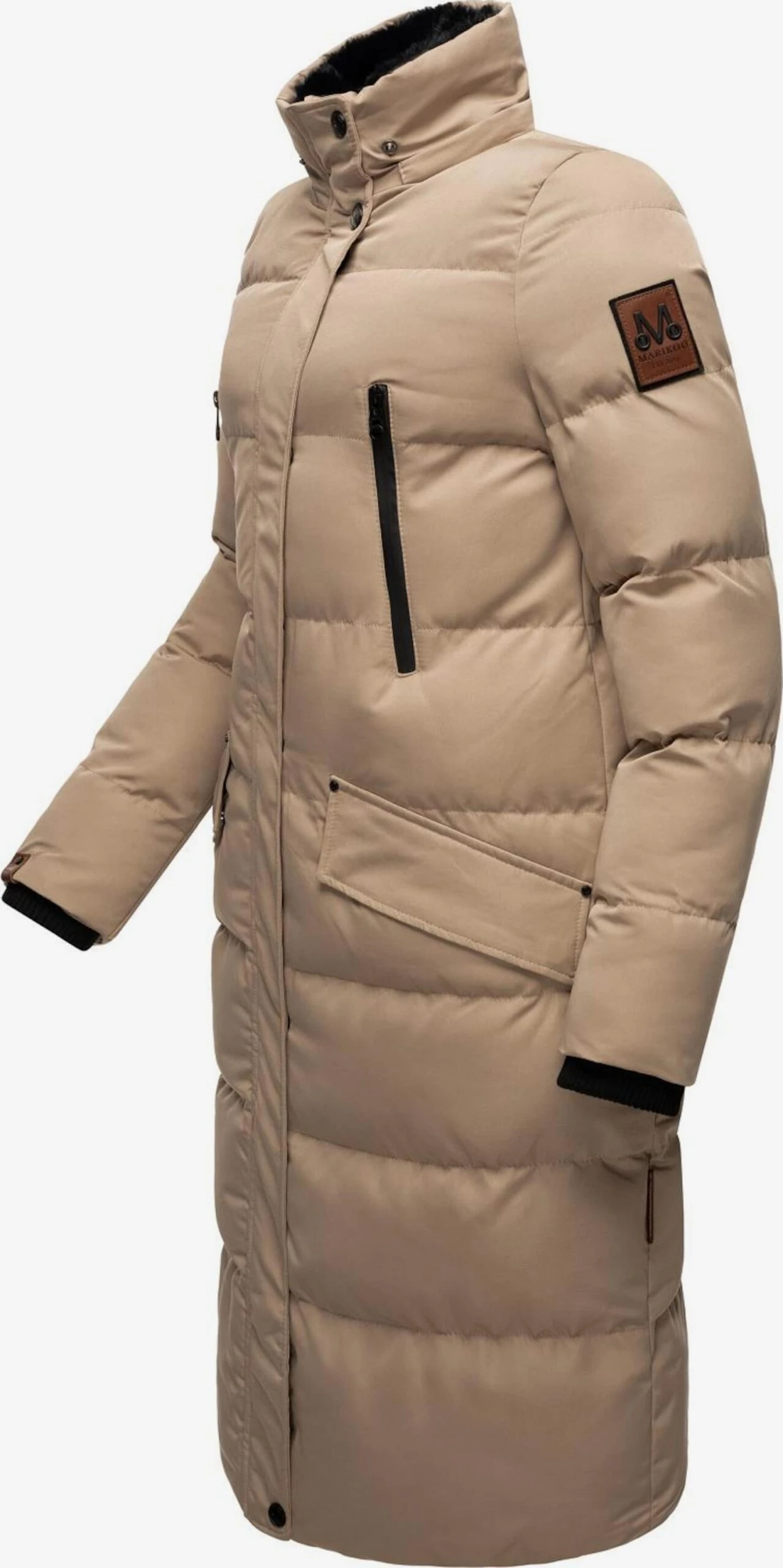 Marikoo Manteaux Dhiver Manteau D’hiver Schneesternchen Femme Beige 5 Marikoo Manteaux Dhiver Manteau D’hiver Schneesternchen Femme Beige – Image 5