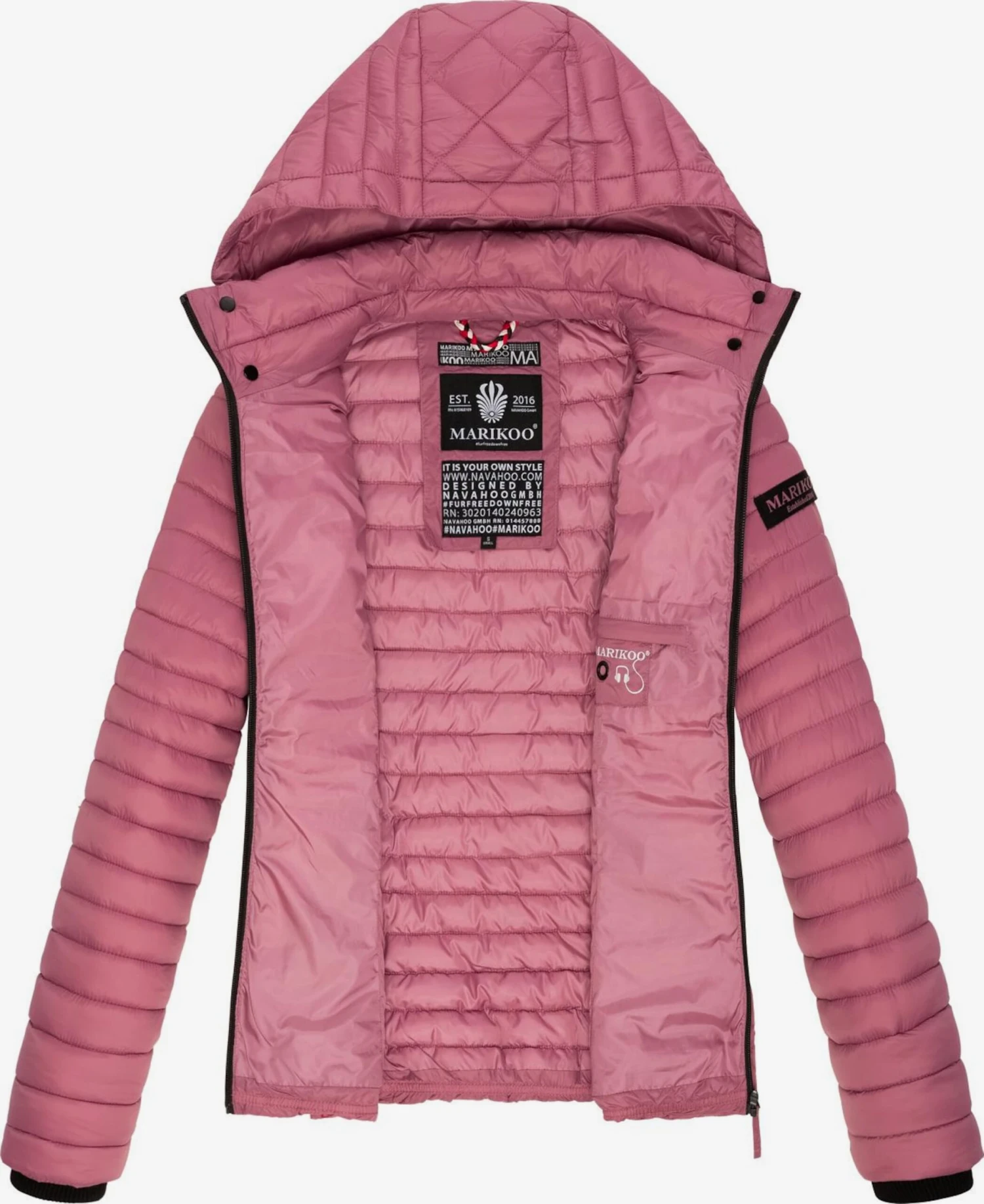 Marikoo Vestes De Mi-saison Veste Mi-saison Samtpfote Femme Rose 3 Marikoo Vestes De Mi-saison Veste Mi-saison Samtpfote Femme Rose – Image 3