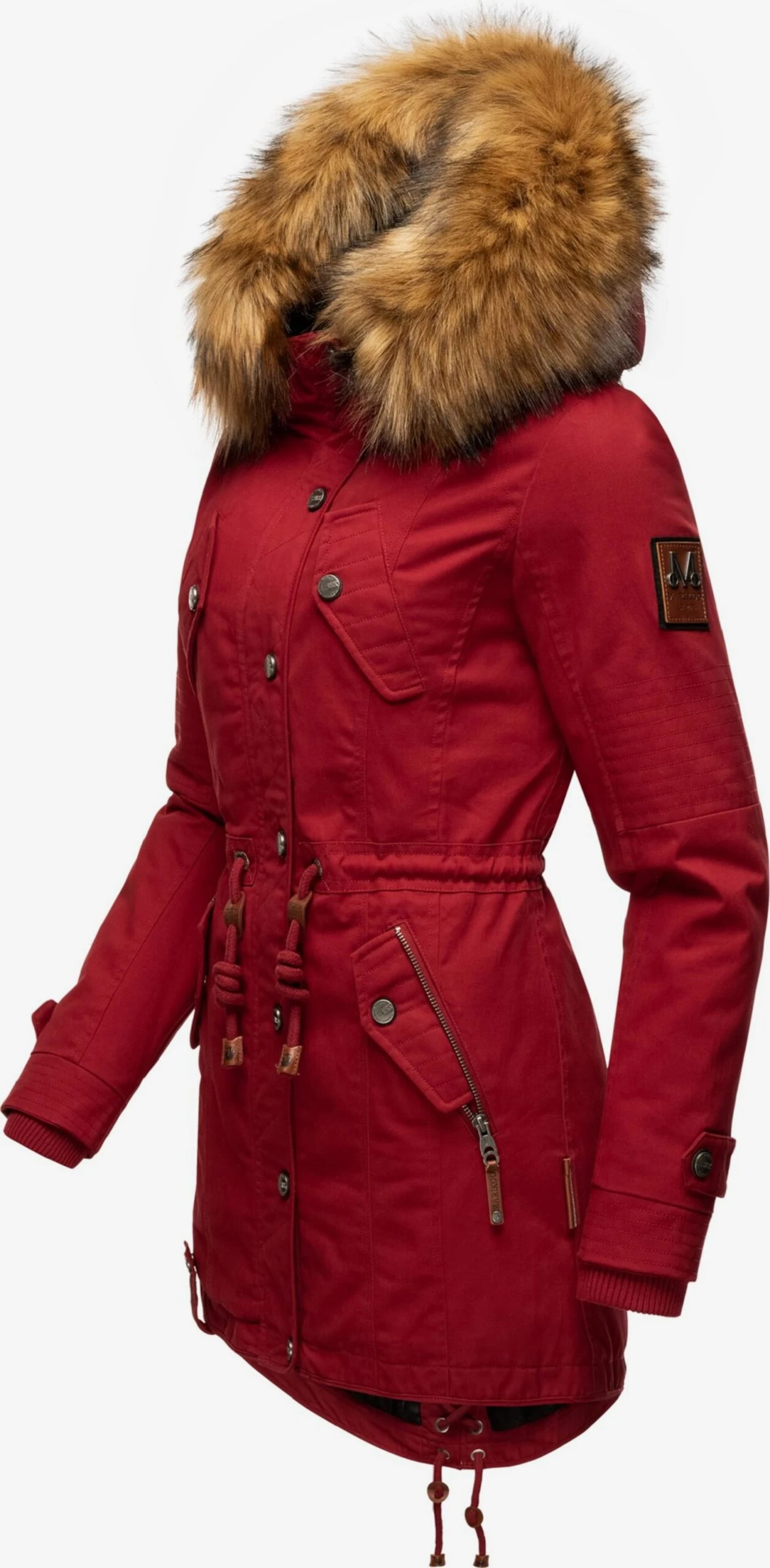 Marikoo Parkas Parka D’hiver La Viva Femme Rouge 2 Marikoo Parkas Parka D’hiver La Viva Femme Rouge – Image 2