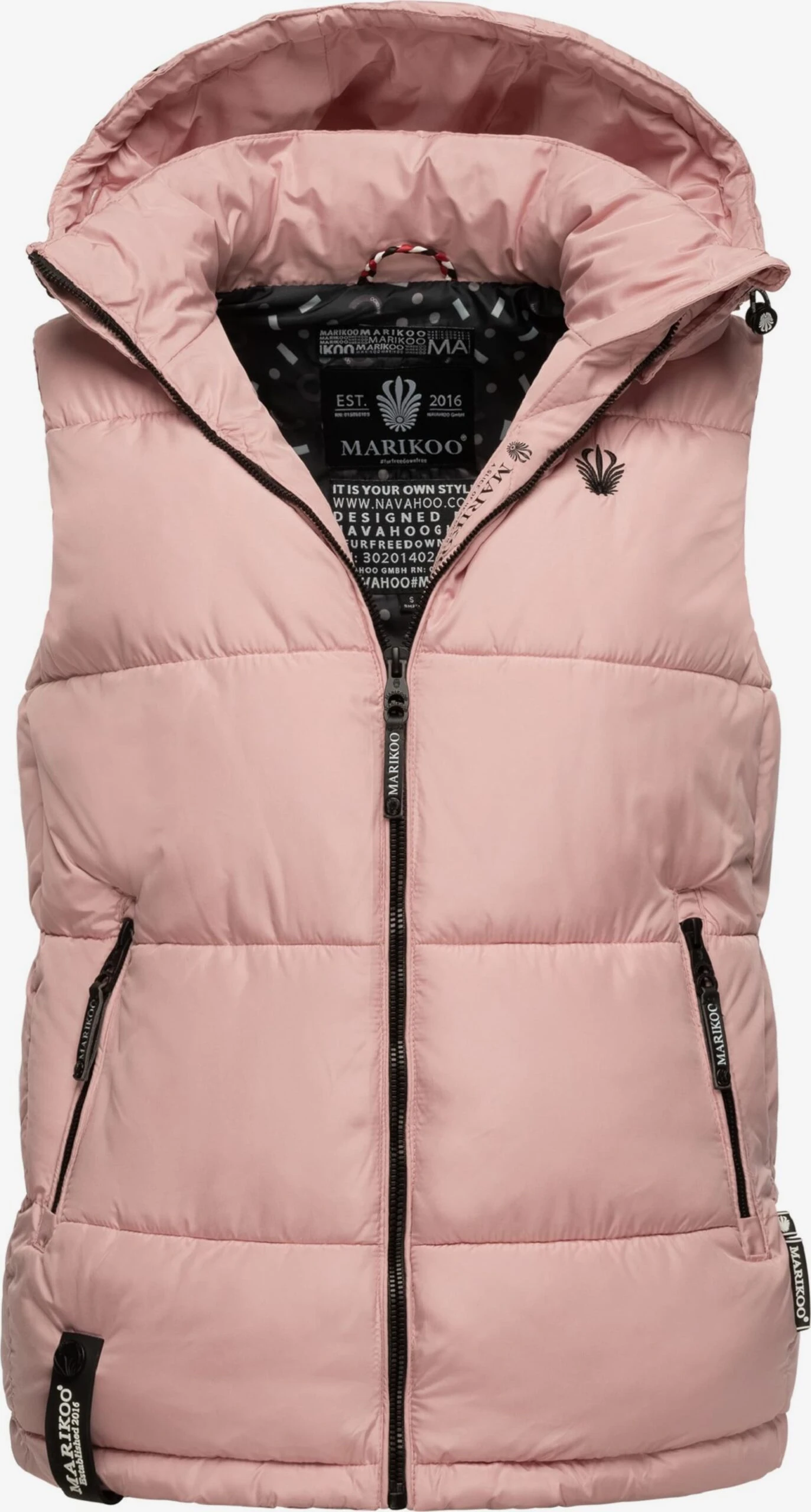 Marikoo Vestes Sans Manches Gilet Eisflöckchen Femme Rose 3 Marikoo Vestes Sans Manches Gilet Eisflöckchen Femme Rose – Image 3