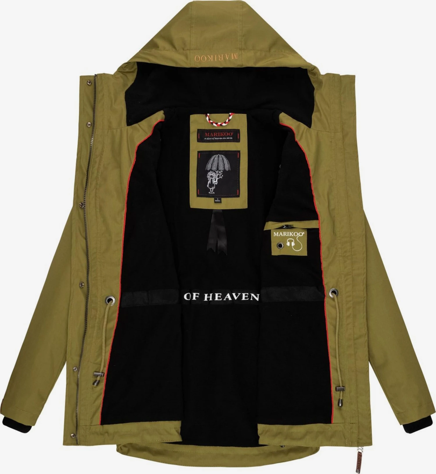 Marikoo Vestes De Mi-saison Veste Mi-saison Babetaa Femme Olive 5 Marikoo Vestes De Mi-saison Veste Mi-saison Babetaa Femme Olive – Image 5