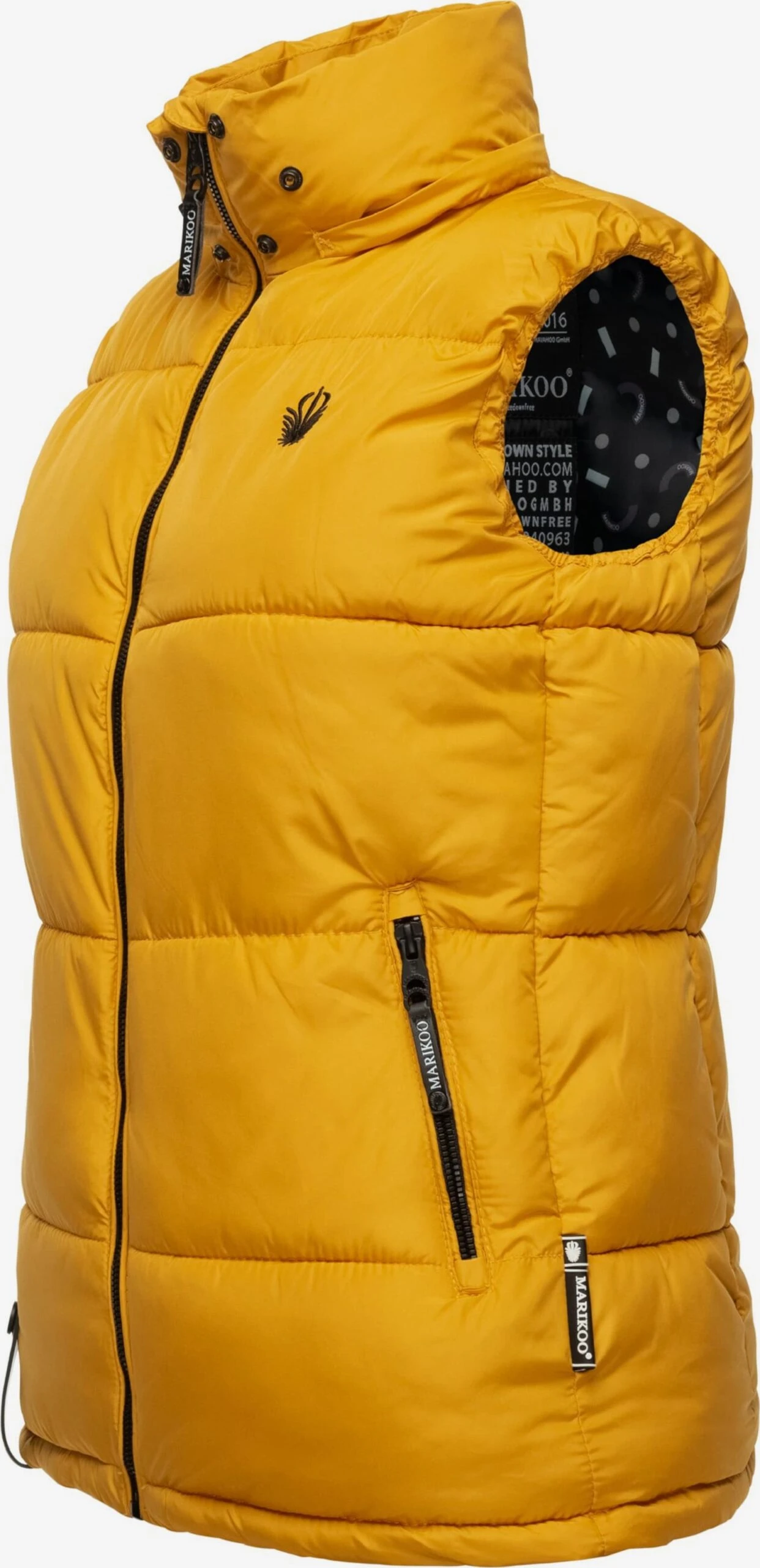 Marikoo Vestes Sans Manches Gilet Eisflöckchen Femme Jaune 2 Marikoo Vestes Sans Manches Gilet Eisflöckchen Femme Jaune – Image 2