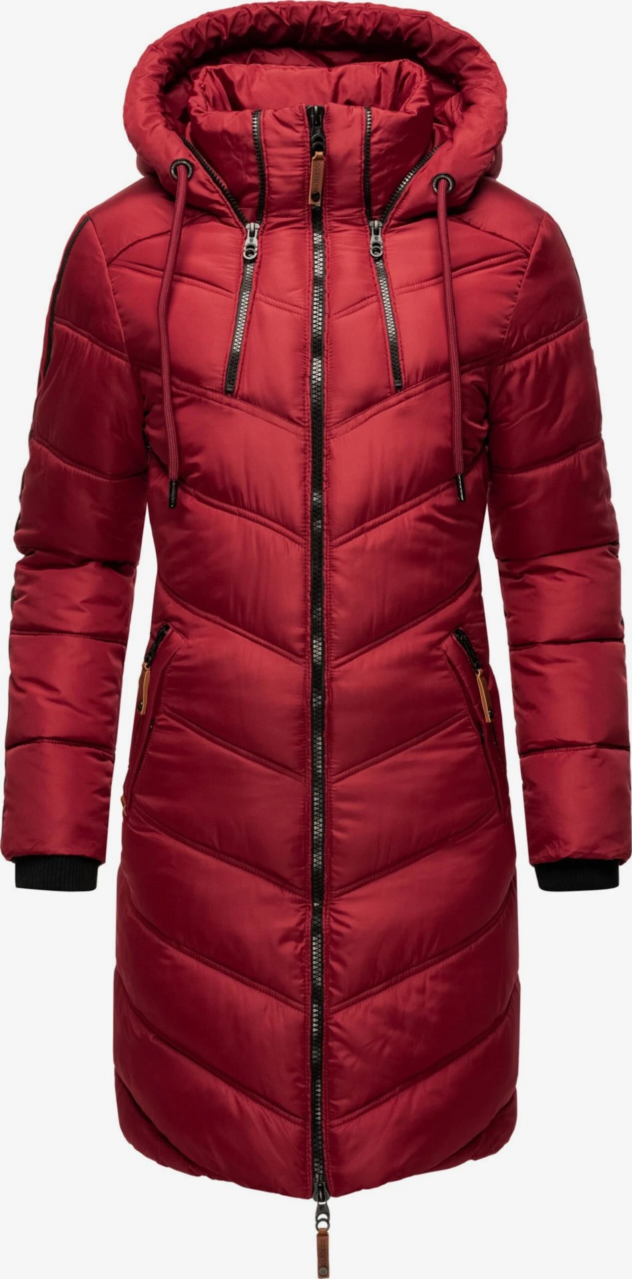Marikoo Manteaux Dhiver Manteau D’hiver Armasa Femme Rouge / Rouge Sang 1 Marikoo Manteaux Dhiver Manteau D’hiver Armasa Femme Rouge / Rouge Sang