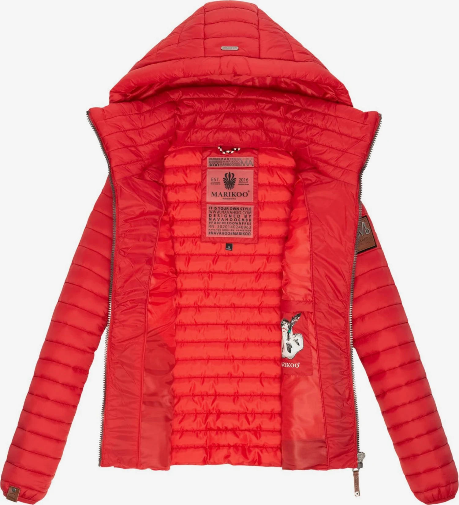 Marikoo Vestes De Mi-saison Veste Mi-saison Löwenbaby Femme Rouge 8 Marikoo Vestes De Mi-saison Veste Mi-saison Löwenbaby Femme Rouge – Image 8