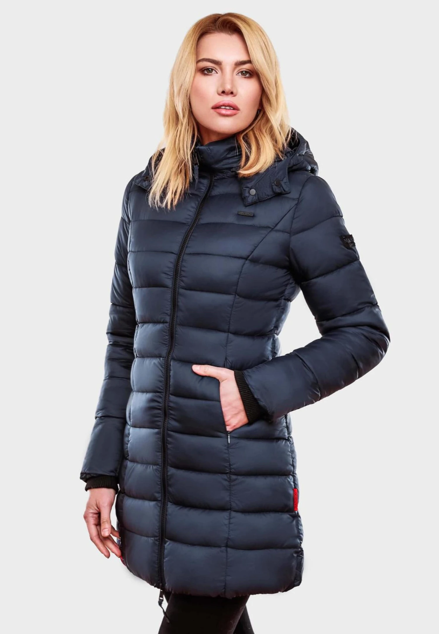 Marikoo Manteaux Courts Manteau D’hiver Abendsternchen Femme Bleu Nuit 5 Marikoo Manteaux Courts Manteau D’hiver Abendsternchen Femme Bleu Nuit – Image 5