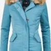 Marikoo Parkas Parka D’hiver Karmaa Femme Bleu Clair