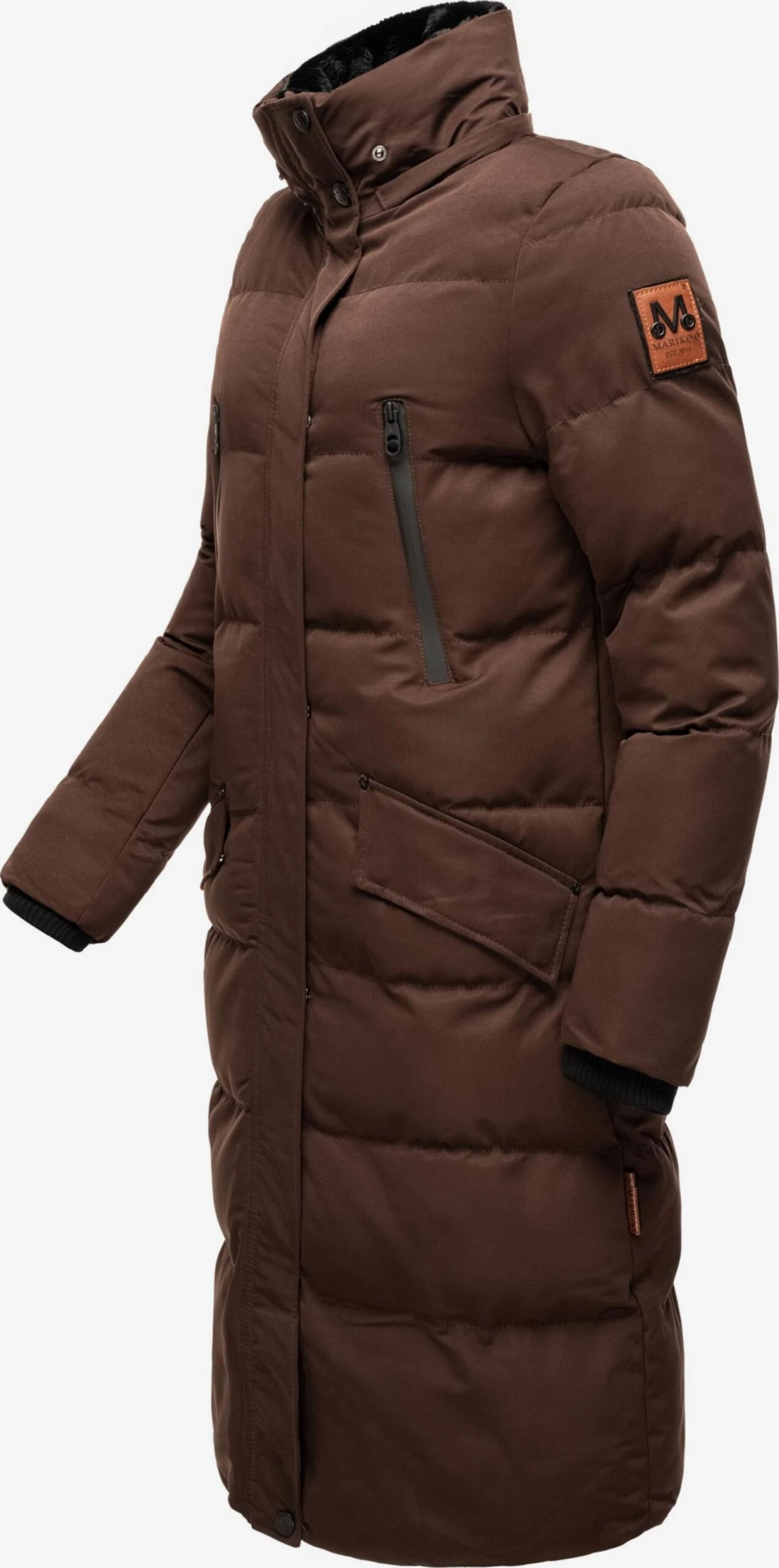 Marikoo Manteaux Dhiver Manteau D’hiver Schneesternchen Femme Marron 4 Marikoo Manteaux Dhiver Manteau D’hiver Schneesternchen Femme Marron – Image 4