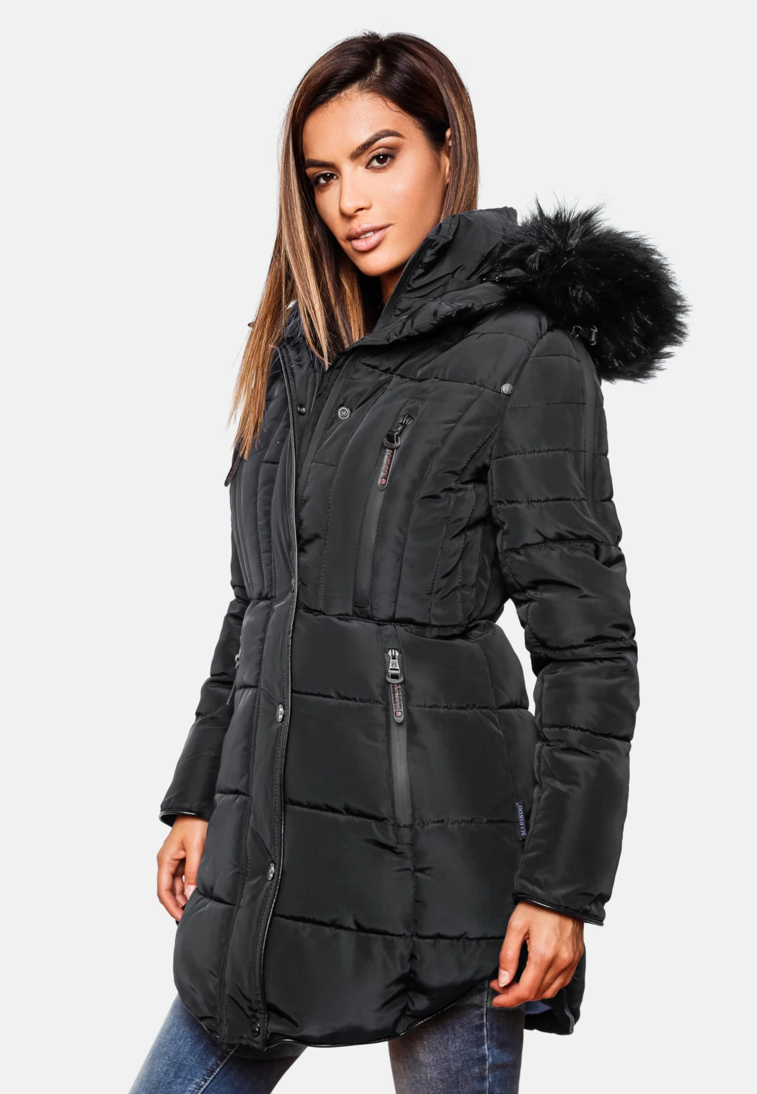 Marikoo Manteaux Dhiver Manteau D’hiver Moonshine Femme Noir 5 Marikoo Manteaux Dhiver Manteau D’hiver Moonshine Femme Noir – Image 5