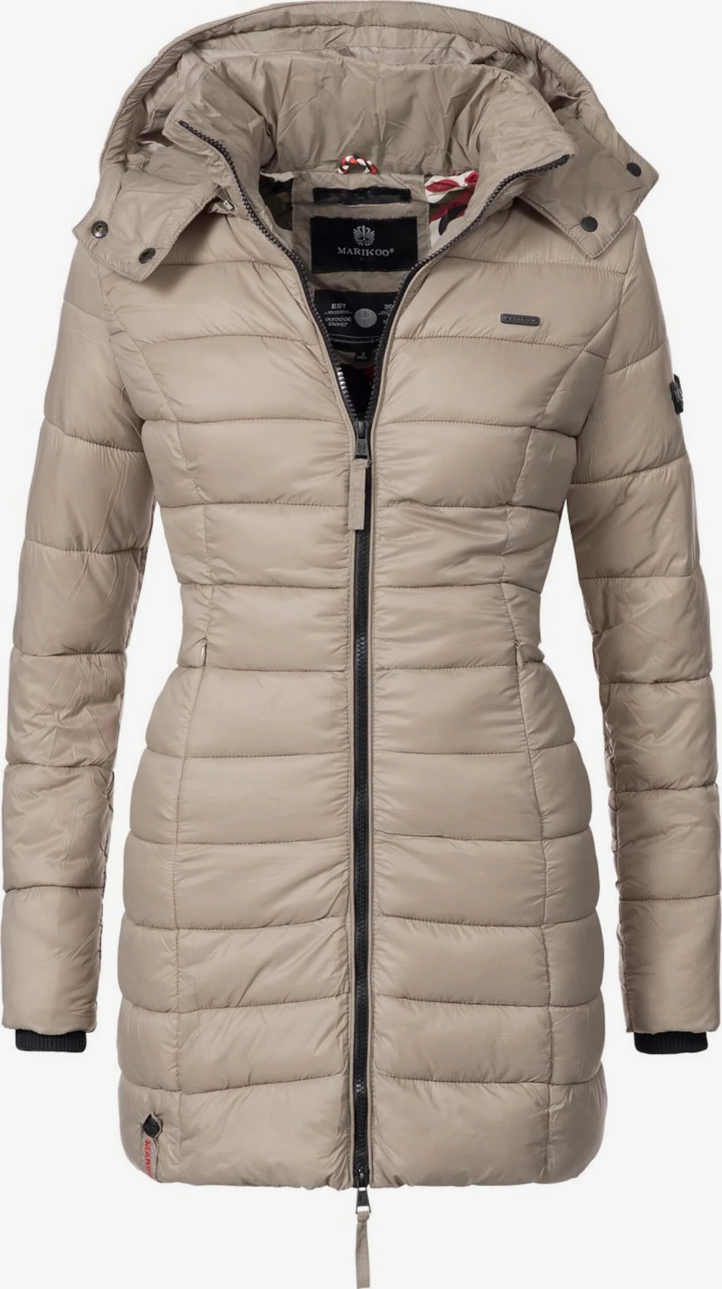 Marikoo Manteaux Courts Manteau D’hiver Abendsternchen Femme Taupe 1 Marikoo Manteaux Courts Manteau D’hiver Abendsternchen Femme Taupe