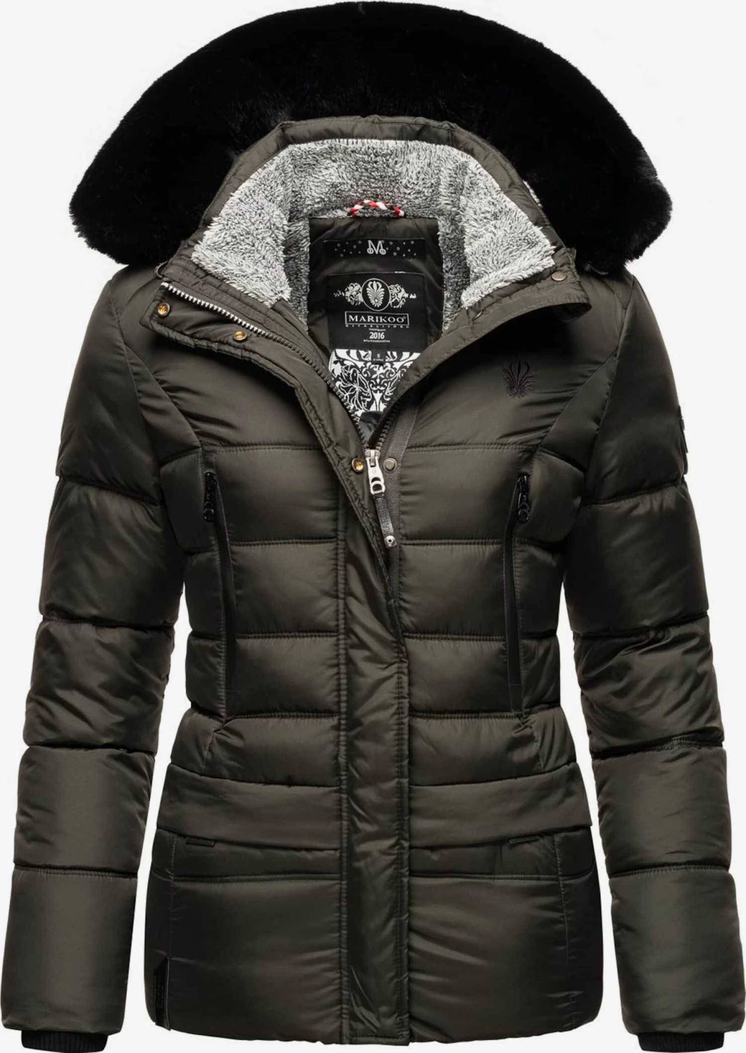 Marikoo Vestes Dhiver Veste D’hiver Loveleen Femme Anthracite 1 Marikoo Vestes Dhiver Veste D’hiver Loveleen Femme Anthracite