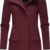 Marikoo Manteaux Dhiver Manteau D’hiver Femme Bordeaux