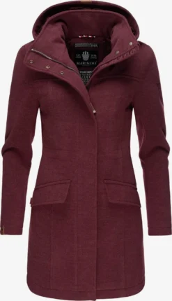 Marikoo Manteaux Dhiver Manteau D’hiver Femme Bordeaux