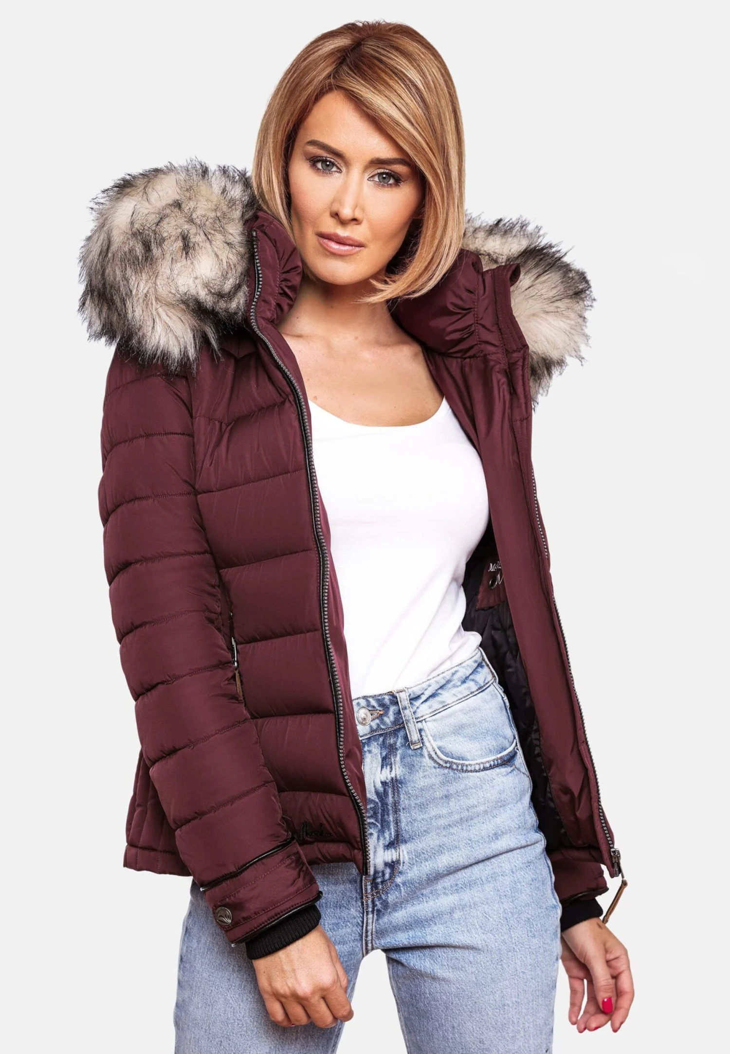 Marikoo Vestes Dhiver Veste D’hiver Lerikaa Femme Bordeaux 9 Marikoo Vestes Dhiver Veste D’hiver Lerikaa Femme Bordeaux – Image 9