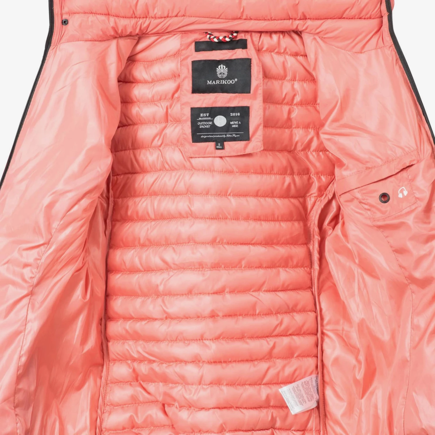 Marikoo Vestes De Mi-saison Veste Mi-saison Samtpfote Femme Corail 4 Marikoo Vestes De Mi-saison Veste Mi-saison Samtpfote Femme Corail – Image 4