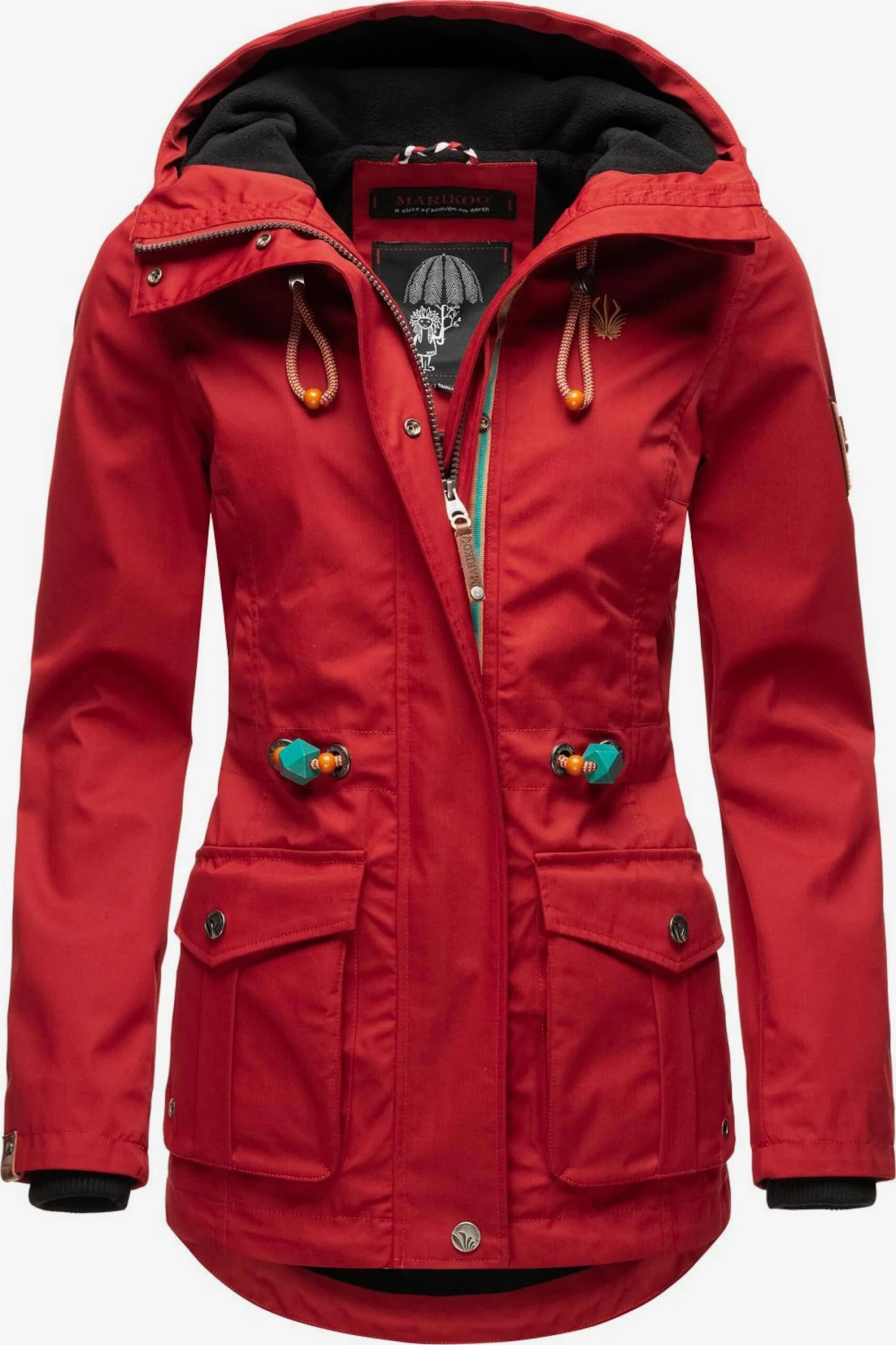 Marikoo Vestes De Mi-saison Veste Mi-saison Babetaa Femme Rouge Cerise 1 Marikoo Vestes De Mi-saison Veste Mi-saison Babetaa Femme Rouge Cerise
