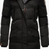 Marikoo Manteaux Dhiver Manteau D’hiver Schneesternchen Femme Noir