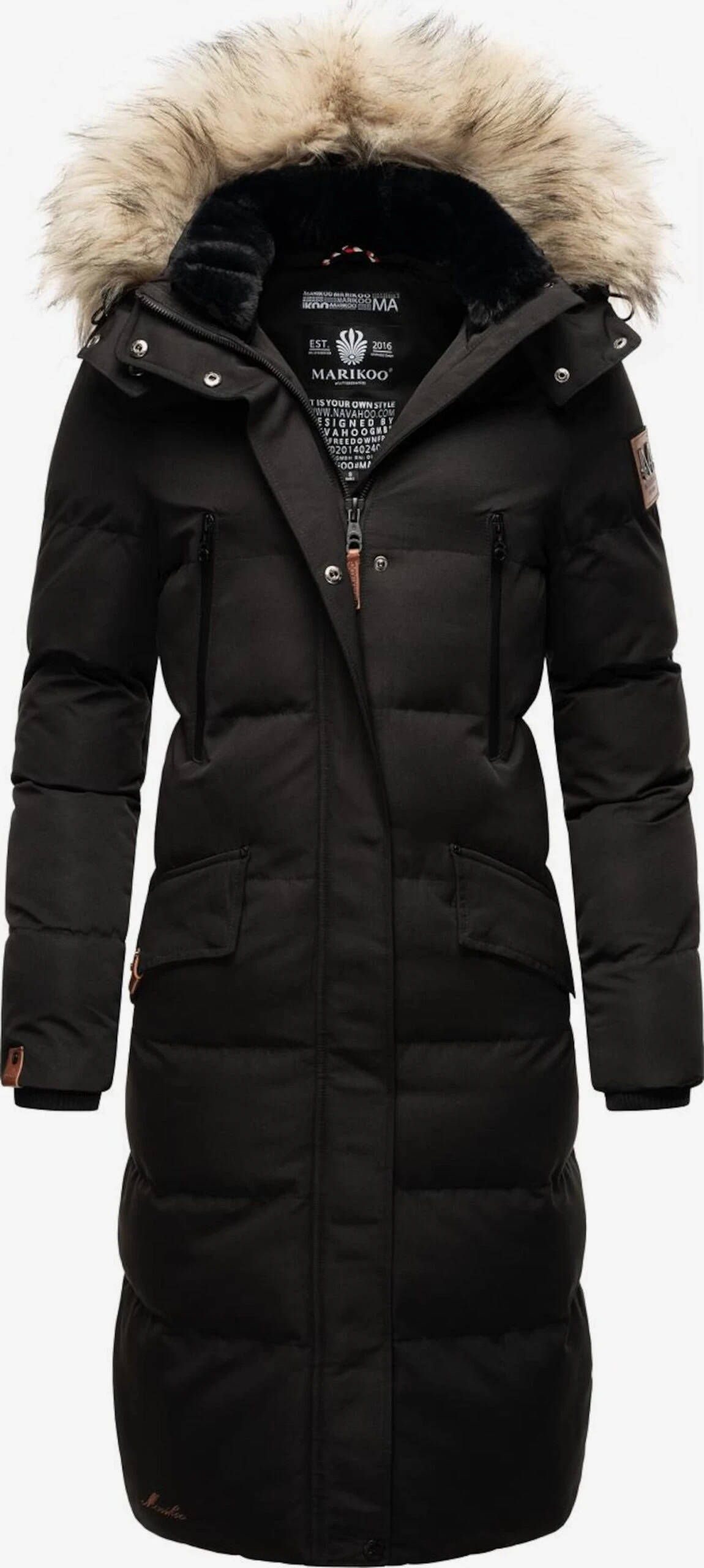 Marikoo Manteaux Dhiver Manteau D’hiver Schneesternchen Femme Noir 1 Marikoo Manteaux Dhiver Manteau D’hiver Schneesternchen Femme Noir