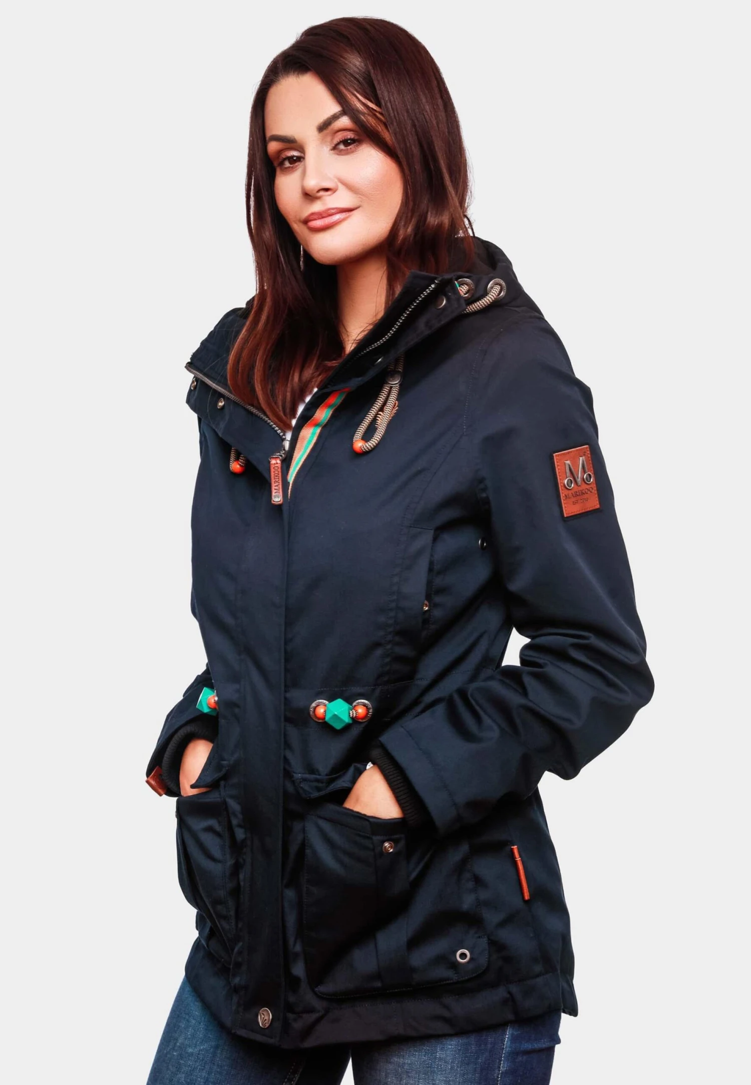 Marikoo Vestes De Mi-saison Veste Mi-saison Babetaa Femme Marine 6 Marikoo Vestes De Mi-saison Veste Mi-saison Babetaa Femme Marine – Image 6