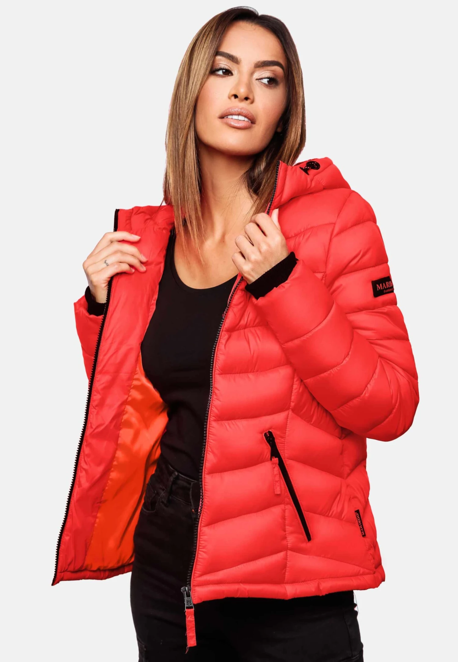 Marikoo Vestes De Mi-saison Veste Mi-saison Kuala Femme Rouge Néon 7 Marikoo Vestes De Mi-saison Veste Mi-saison Kuala Femme Rouge Néon – Image 7