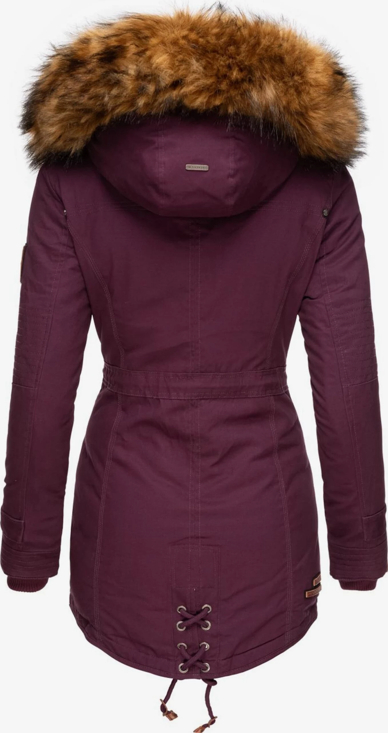 Marikoo Parkas Parka D’hiver Femme Lie De Vin 3 Marikoo Parkas Parka D’hiver Femme Lie De Vin – Image 3