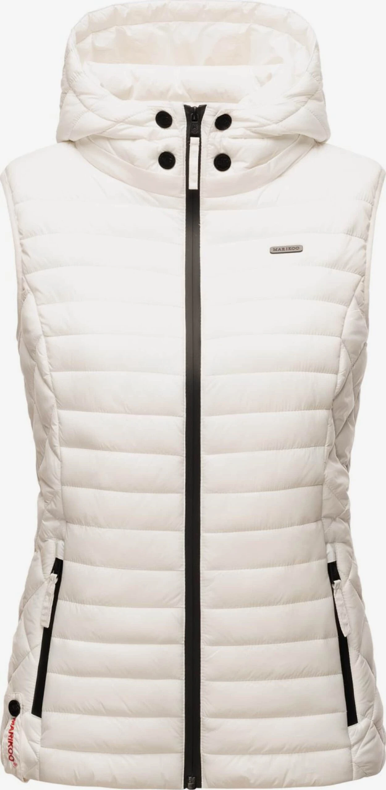 Marikoo Vestes Sans Manches Gilet Hasenpfote Femme Blanc Cassé 1 Marikoo Vestes Sans Manches Gilet Hasenpfote Femme Blanc Cassé