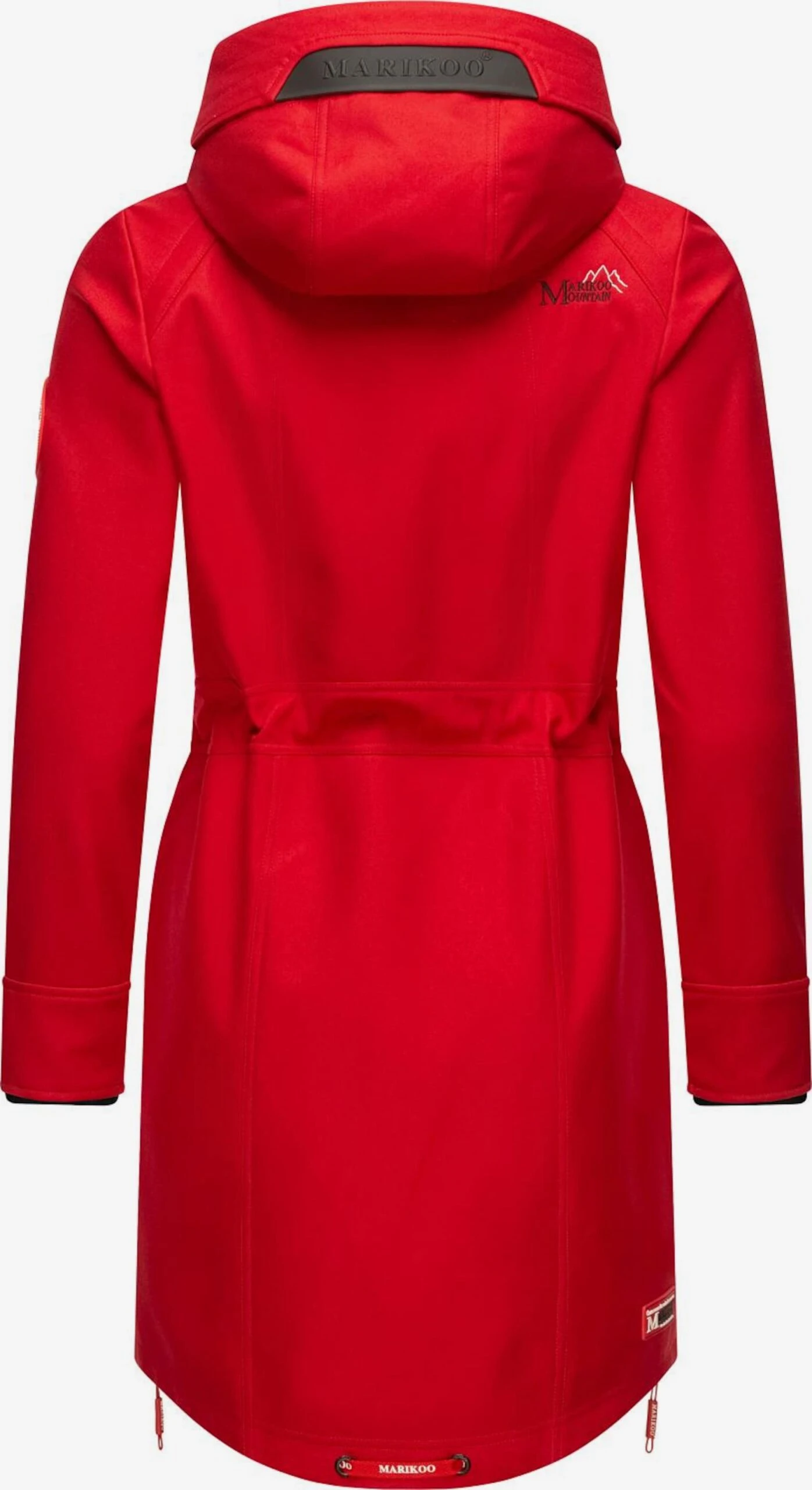 Marikoo Parkas Parka Mi-saison Femme Rouge Feu 4 Marikoo Parkas Parka Mi-saison Femme Rouge Feu – Image 4