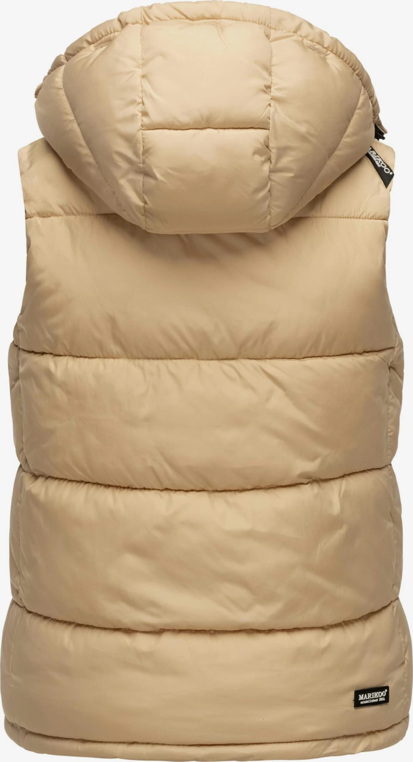 Marikoo Vestes Sans Manches Gilet Eisflöckchen Femme Beige 4 Marikoo Vestes Sans Manches Gilet Eisflöckchen Femme Beige – Image 4