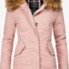 Marikoo Parkas Parka D’hiver Karmaa Femme Rose Clair