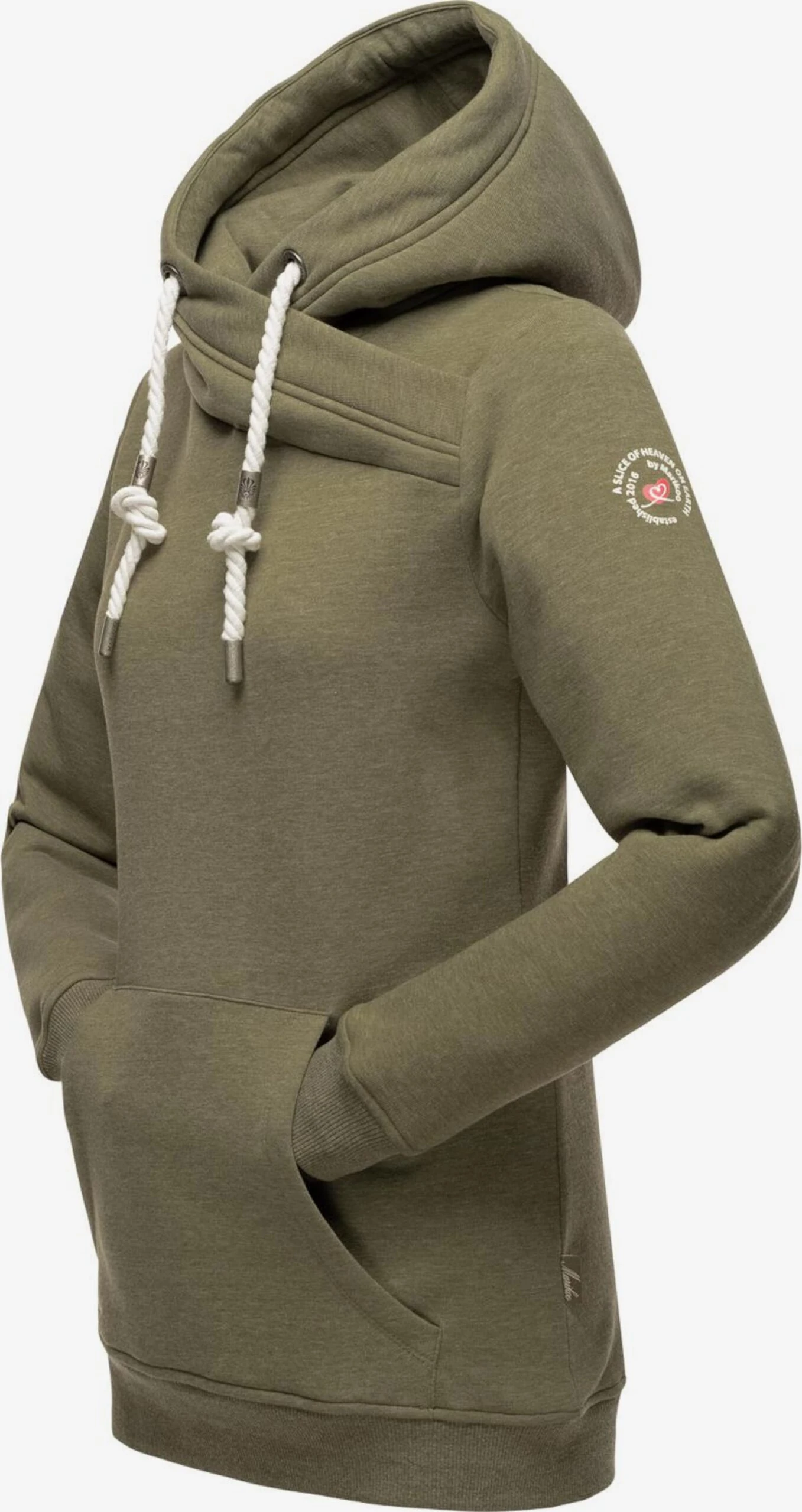 Marikoo Sweats à Capuche Sweat-shirt Izuyaa Femme Olive 2 Marikoo Sweats à Capuche Sweat-shirt Izuyaa Femme Olive – Image 2