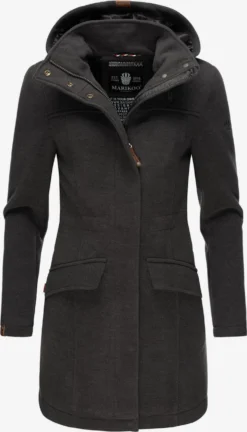Marikoo Manteaux Dhiver Manteau D’hiver Femme Noir