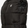 Marikoo Vestes Sans Manches Gilet Eisflöckchen Femme Noir