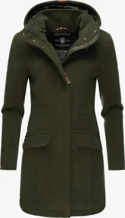 Marikoo Manteaux Dhiver Manteau D’hiver Femme Vert Foncé