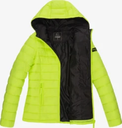 Marikoo Vestes Dextérieur Veste Fonctionnelle Femme Vert Fluo -Marikoo 89901738aa072553a0f34969a55f45b0